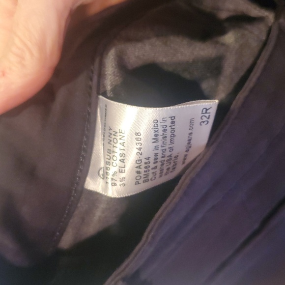 Adriano Goldscmied The Lux Khaki Tailored Trouser Sz. 32R Blue Pants - Picture 3 of 11